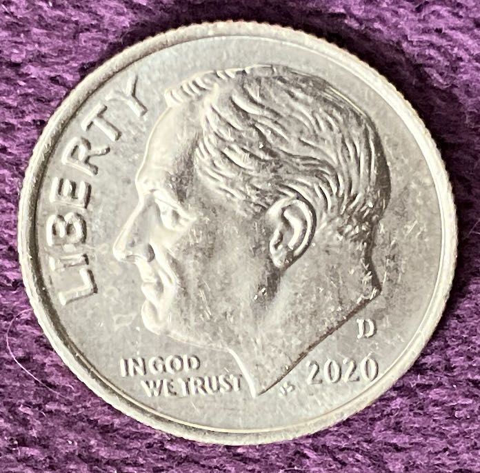 Dime 2020 D Roosevelt 8  coin collectible - Main Image 3