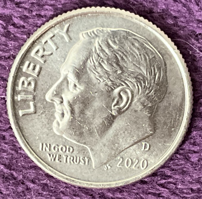 Dime 2020 D Roosevelt 9  coin collectible - Main Image 3