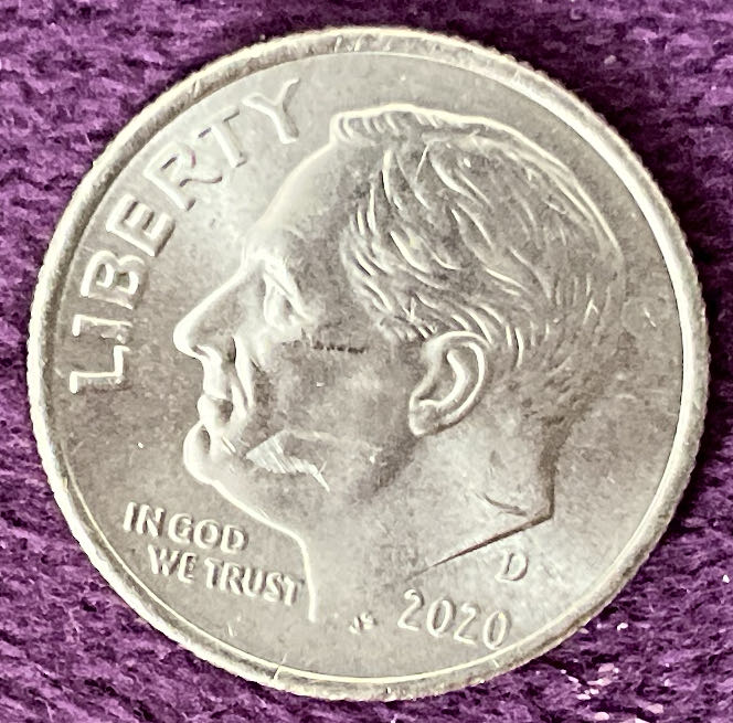 Dime 2020 D Roosevelt 10  coin collectible - Main Image 3