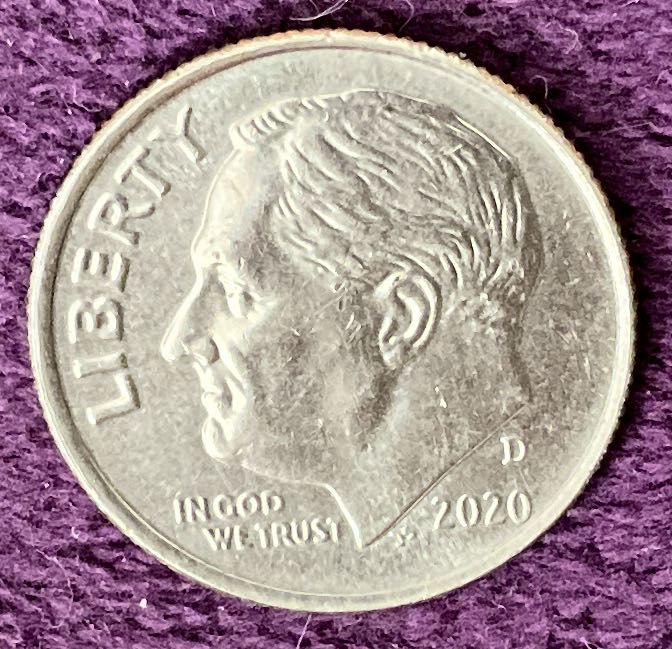 Dime 2020 D Roosevelt 11  coin collectible - Main Image 3