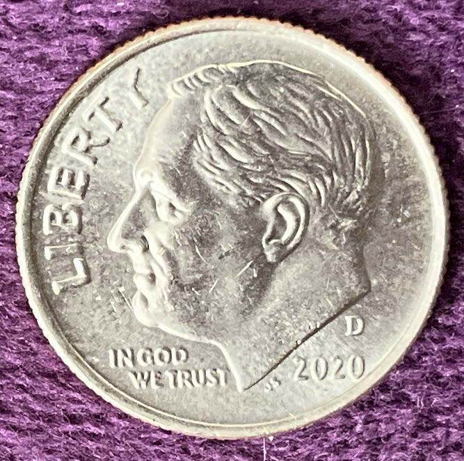 Dime 2020 D Roosevelt 12  coin collectible - Main Image 3
