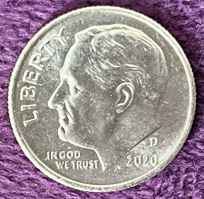 Dime 2020 D Roosevelt 14  coin collectible - Main Image 3