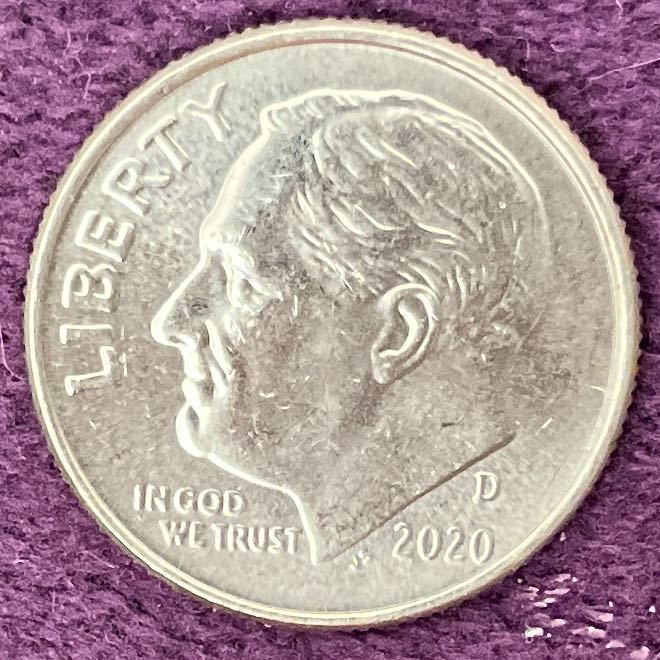 Dime 2020 D Roosevelt 15  coin collectible - Main Image 3