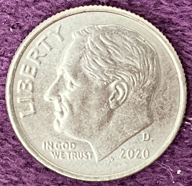Dime 2020 D Roosevelt 16  coin collectible - Main Image 3