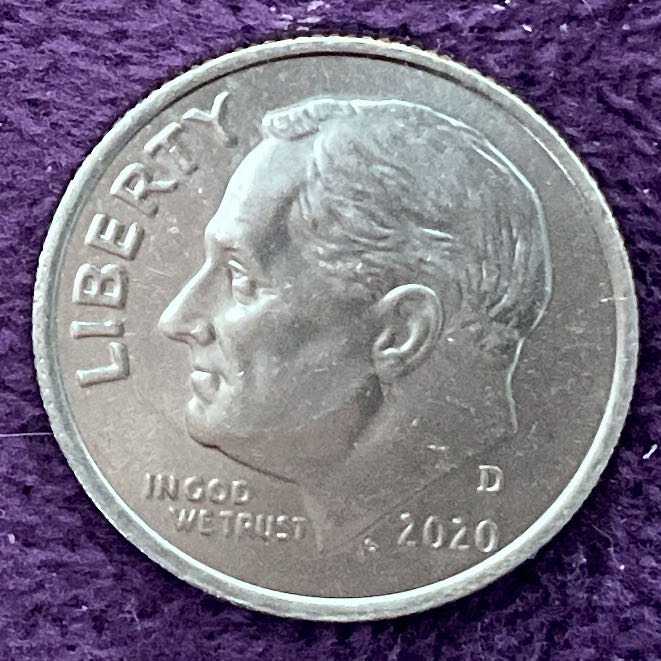 Dime 2020 D Roosevelt 17  coin collectible - Main Image 3