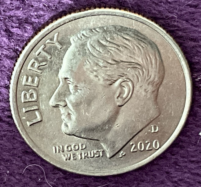 Dime 2020 D Roosevelt 18  coin collectible - Main Image 3