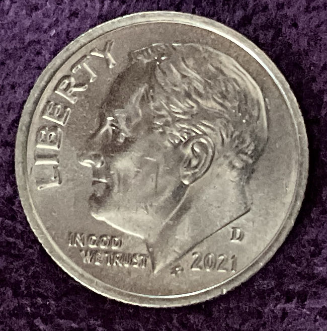 Dime 2021 D Roosevelt 6  coin collectible - Main Image 3