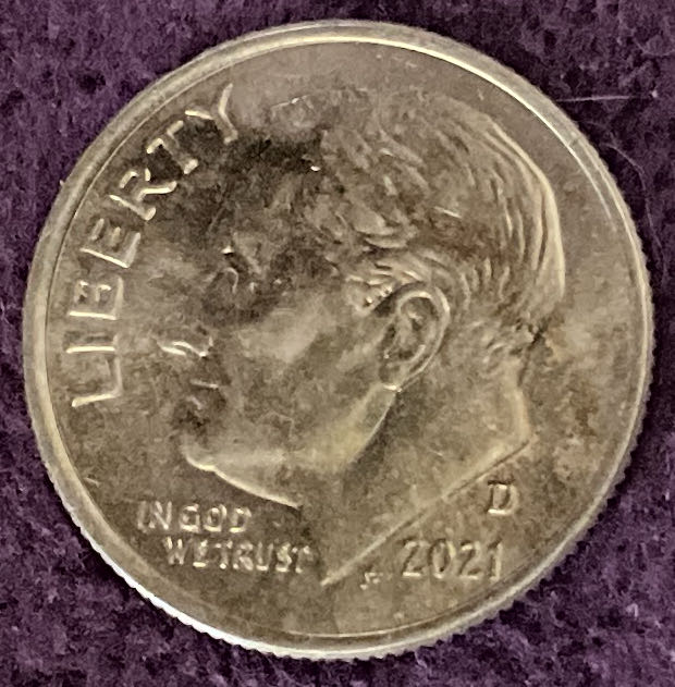 Dime 2021 D Roosevelt 11  coin collectible - Main Image 3