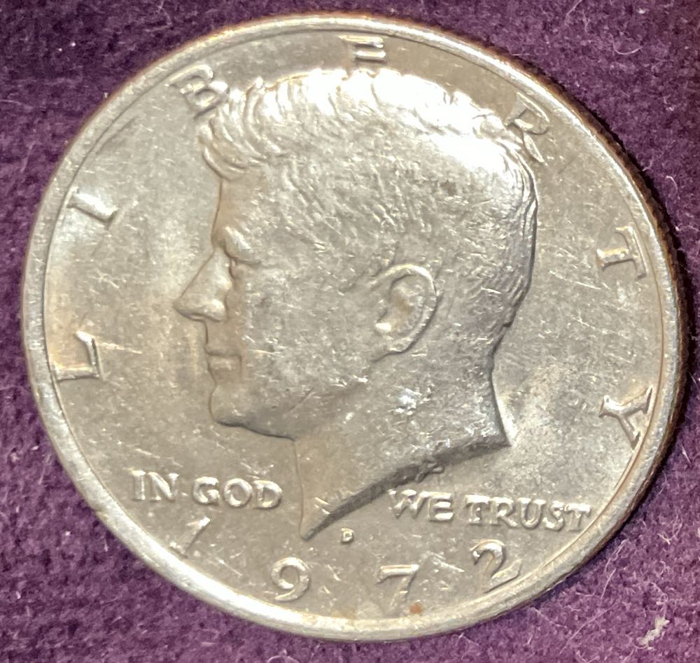 Half Dollar JFK 1972 D 6  coin collectible - Main Image 3