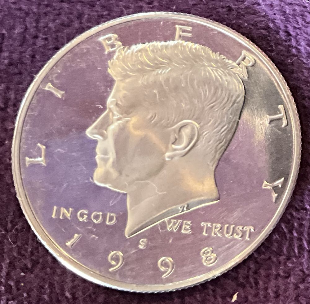 Half Dollar JFK 1998 S Proof 1  coin collectible - Main Image 3