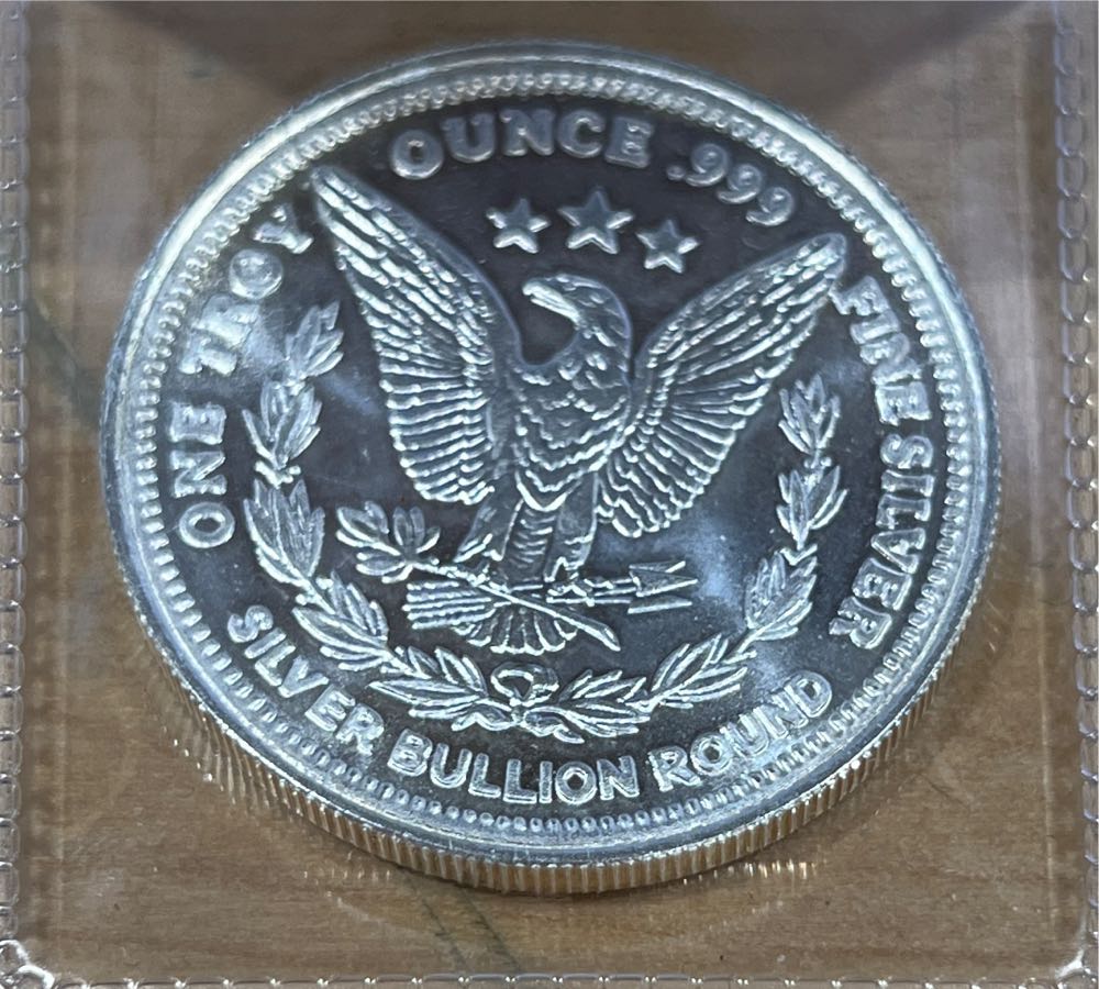 Silver Bullion Round Morgan  coin collectible - Main Image 2
