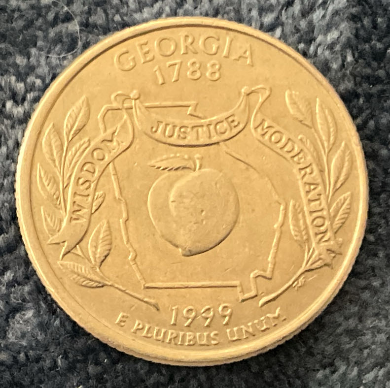 Quarter State 1999 D Georgia  coin collectible - Main Image 2