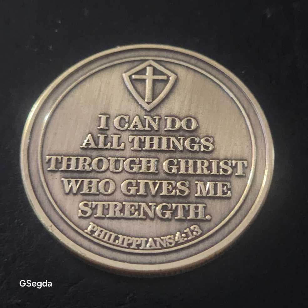 1 John 4:4/Philippians 4:13  coin collectible - Main Image 2