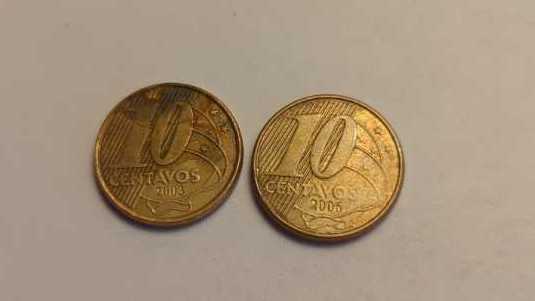 Brasil 10 Centavos 1986, 2003, 2006 #25  coin collectible - Main Image 3