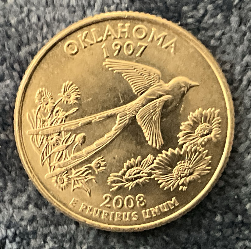 Washington Quarter 2008 D Oklahoma  coin collectible - Main Image 2