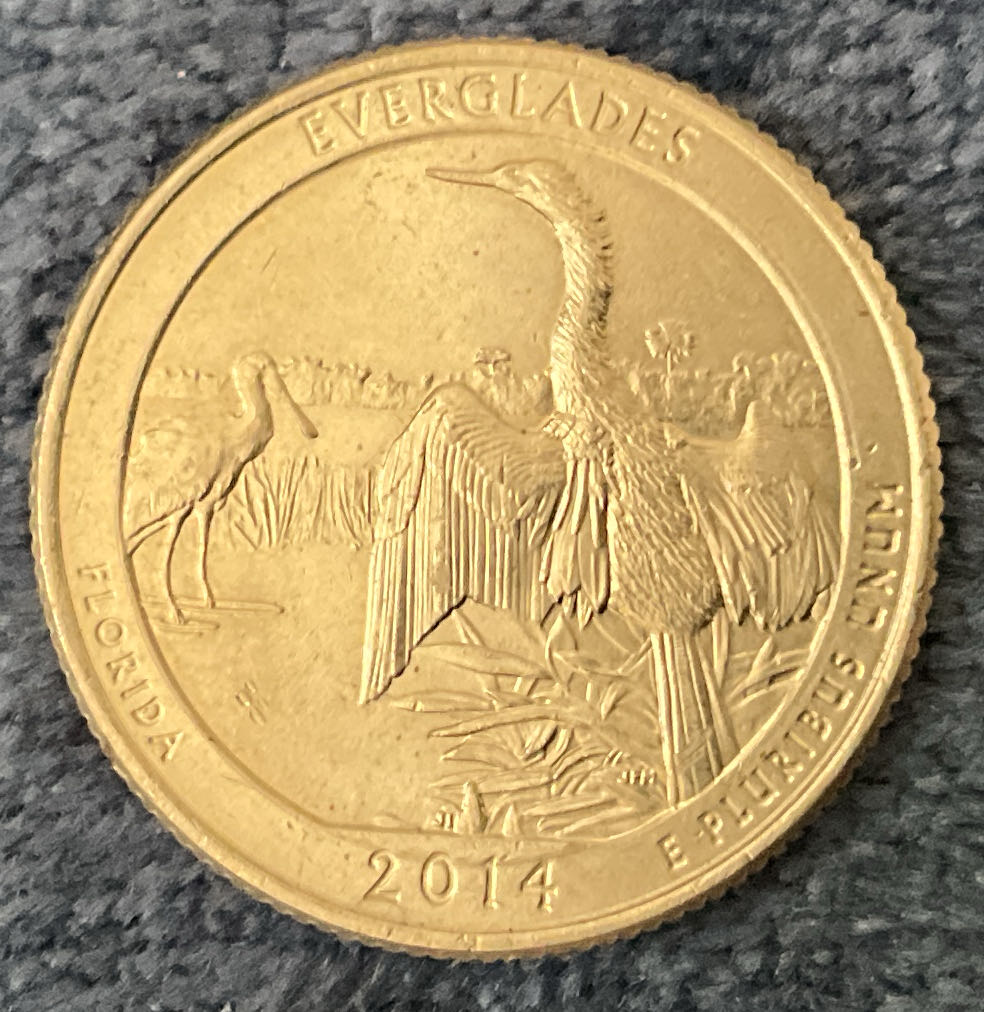 Washington Quarter 2014 D Everglades  coin collectible - Main Image 2
