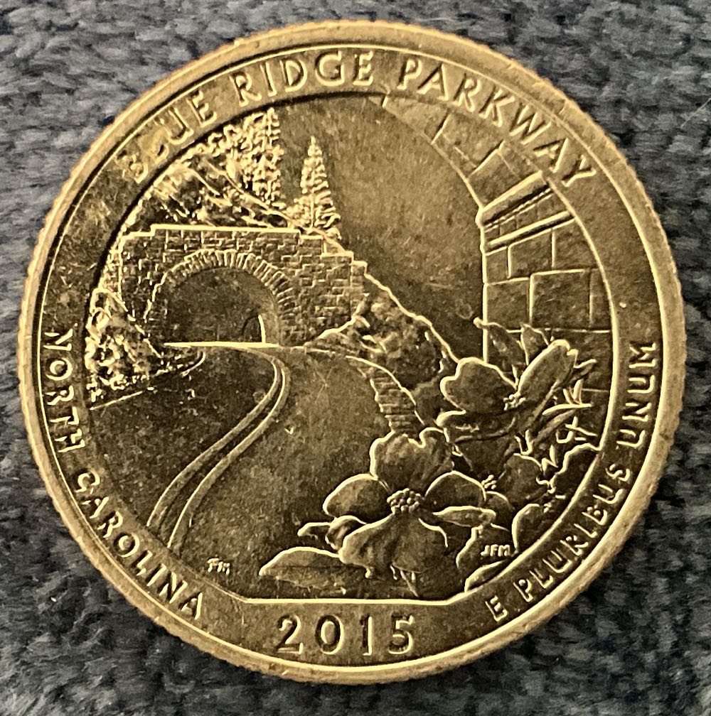 Washington Quarter 2015 D Blue Ridge Parkway  coin collectible - Main Image 2