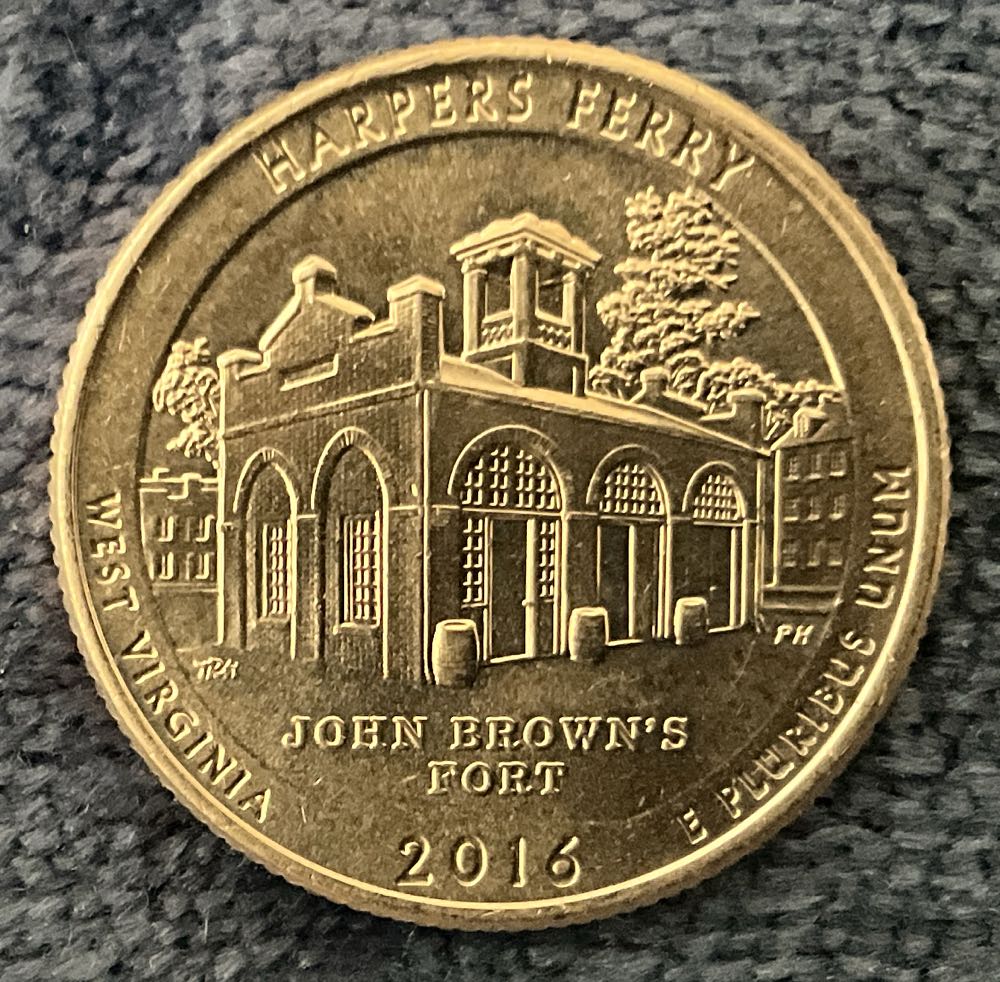 2016 Washington Quarter P,D,S Harper’s Ferry #157  coin collectible - Main Image 2