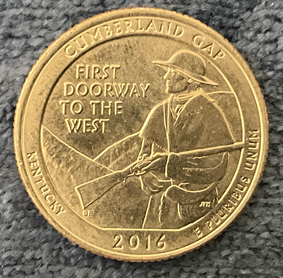 Washington Quarter 2016 D Cumberland Gap  coin collectible - Main Image 2