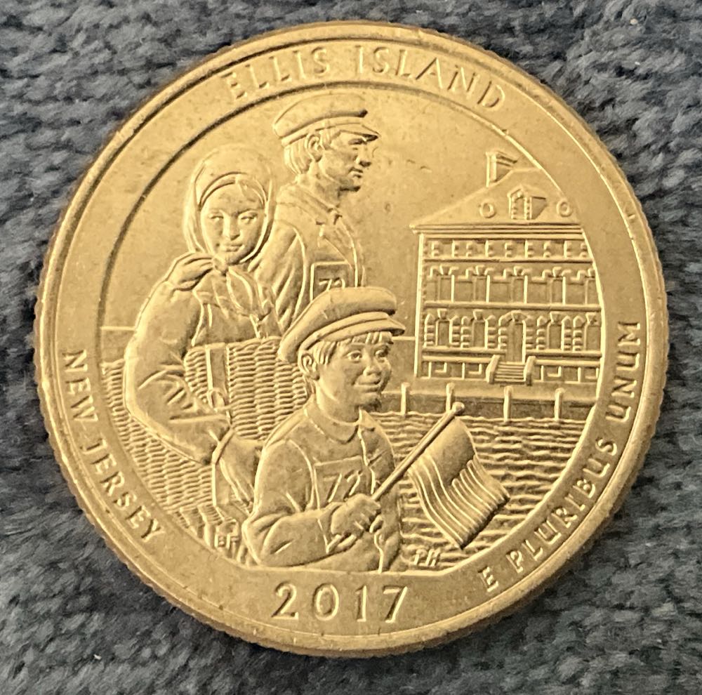 Washington Quarter 2017 D Ellis Island  coin collectible - Main Image 2