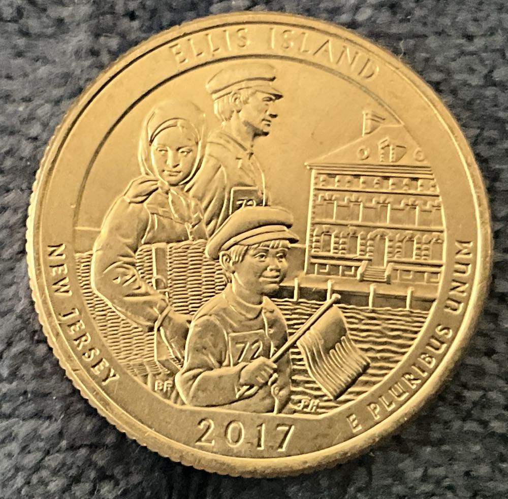 Washington Quarter 2017 D Ellis Island  coin collectible - Main Image 2
