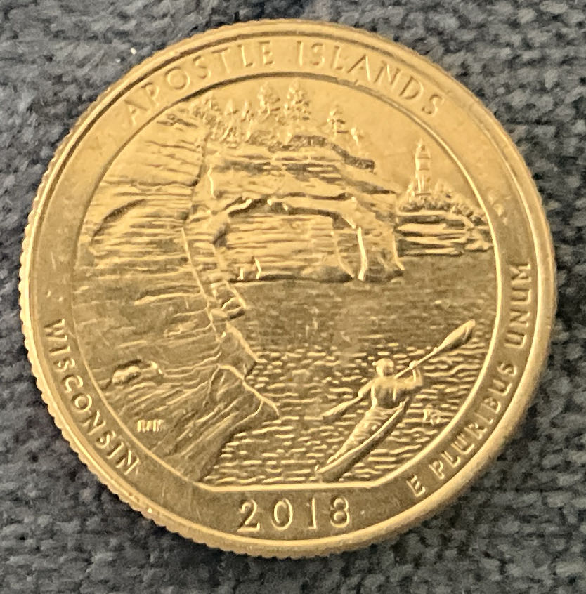 Washington Quarter 2018 D Apostle Islands  coin collectible - Main Image 2