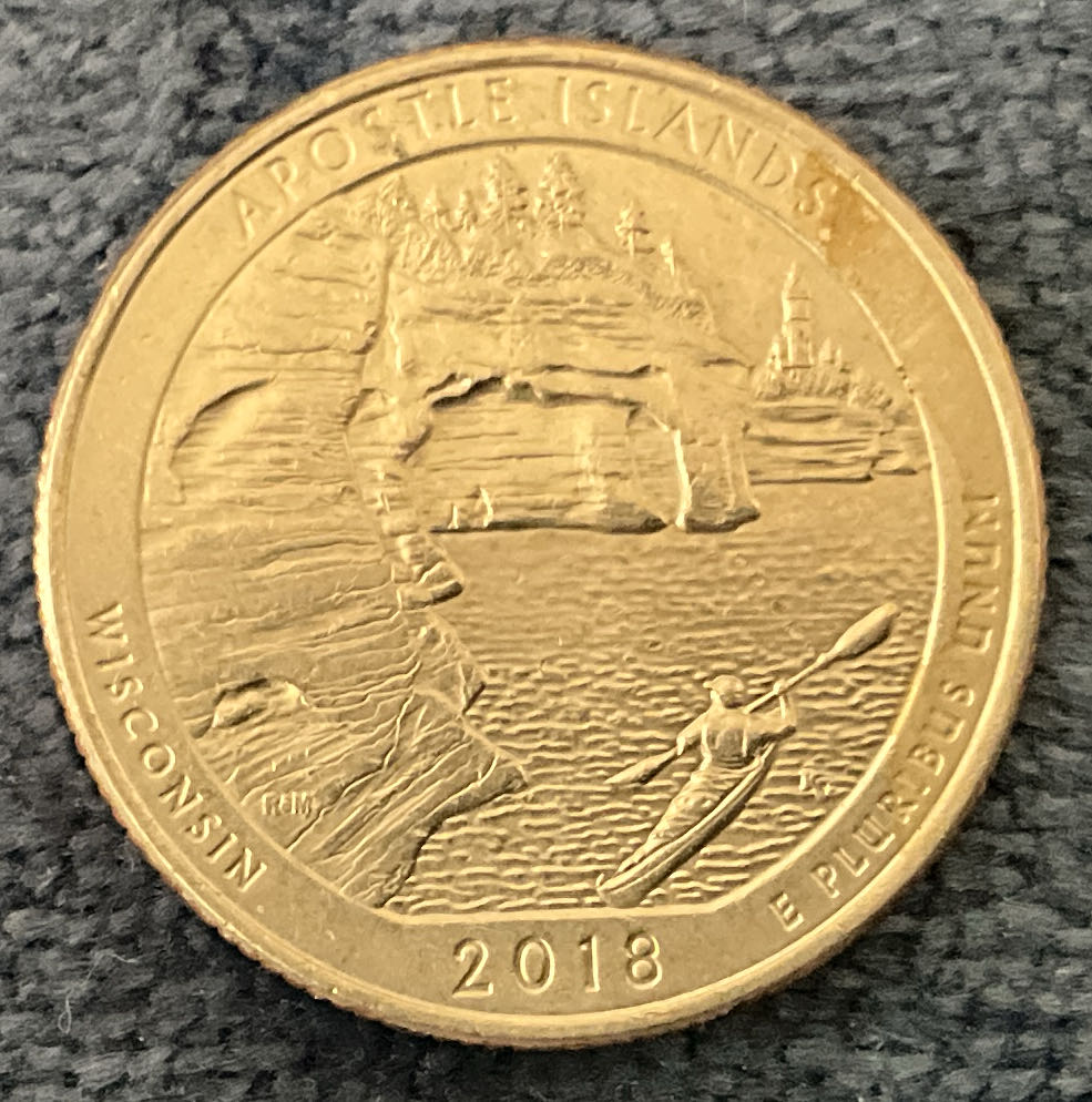 Washington Quarter 2018 D Apostle Islands  coin collectible - Main Image 2