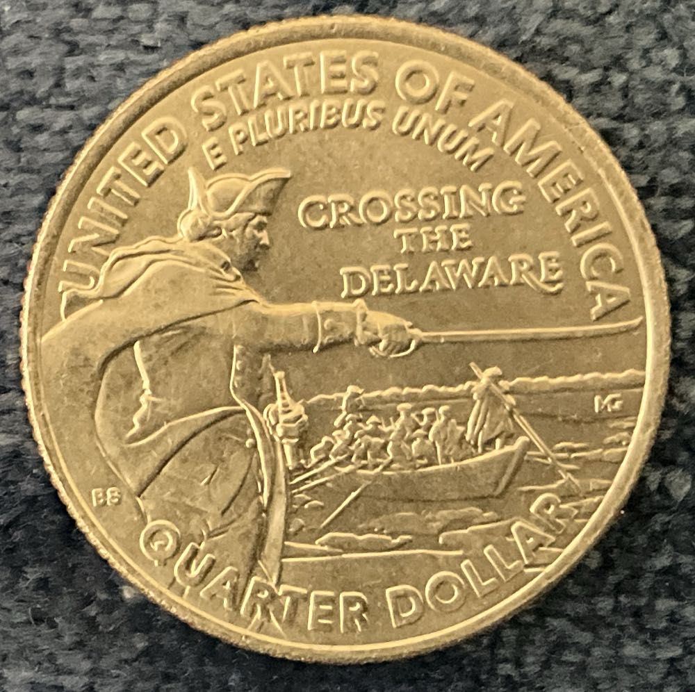 Washington Quarter 2021 D Washington Crossing The Delaware  coin collectible - Main Image 2