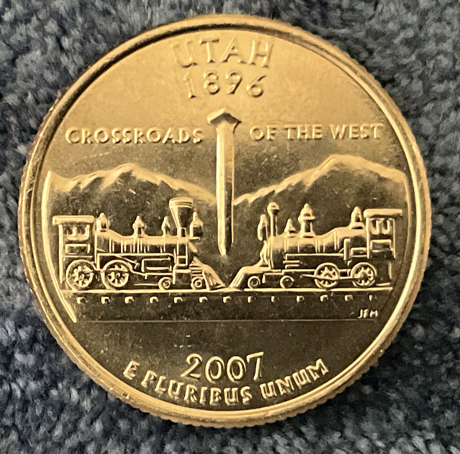 Washington Quarter 2007 D Utah  coin collectible - Main Image 2