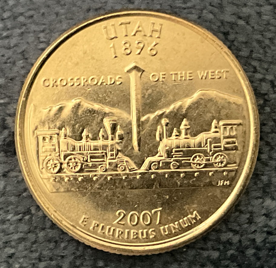 Washington Quarter 2007 D Utah  coin collectible - Main Image 2