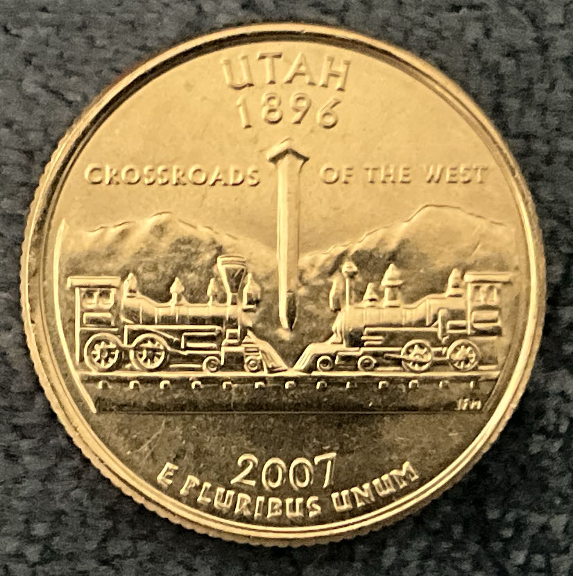 Washington Quarter 2007 D Utah  coin collectible - Main Image 2