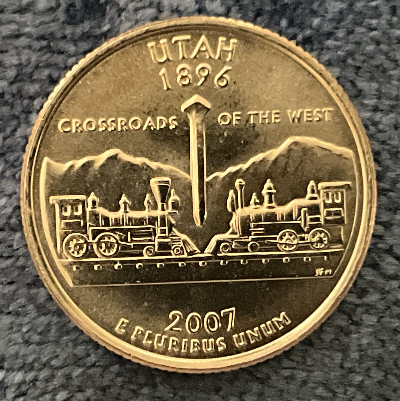 Washington Quarter 2007 D Utah  coin collectible - Main Image 2