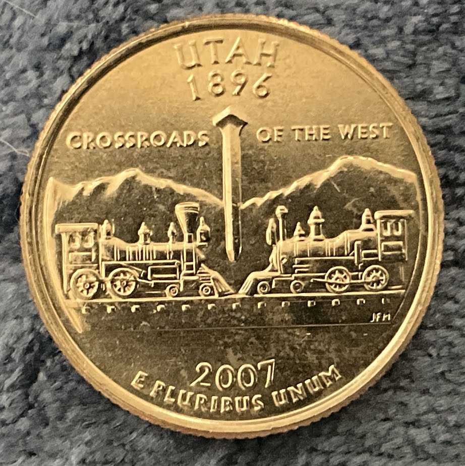 Washington Quarter 2007 D Utah  coin collectible - Main Image 2