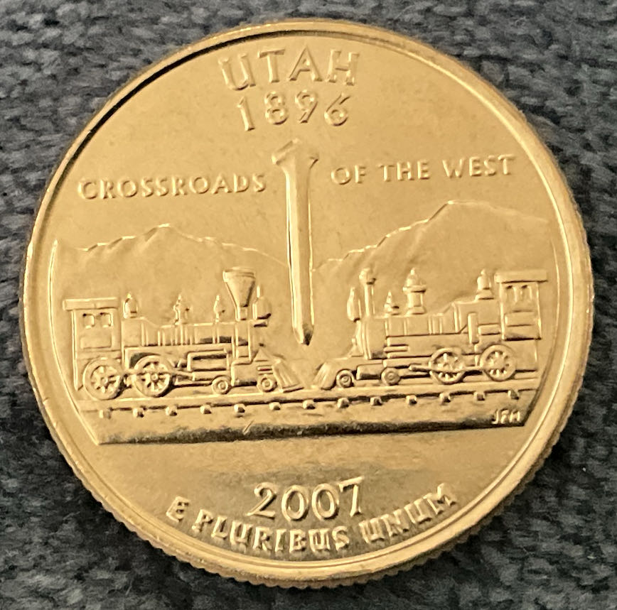 Washington Quarter 2007 D Utah  coin collectible - Main Image 2