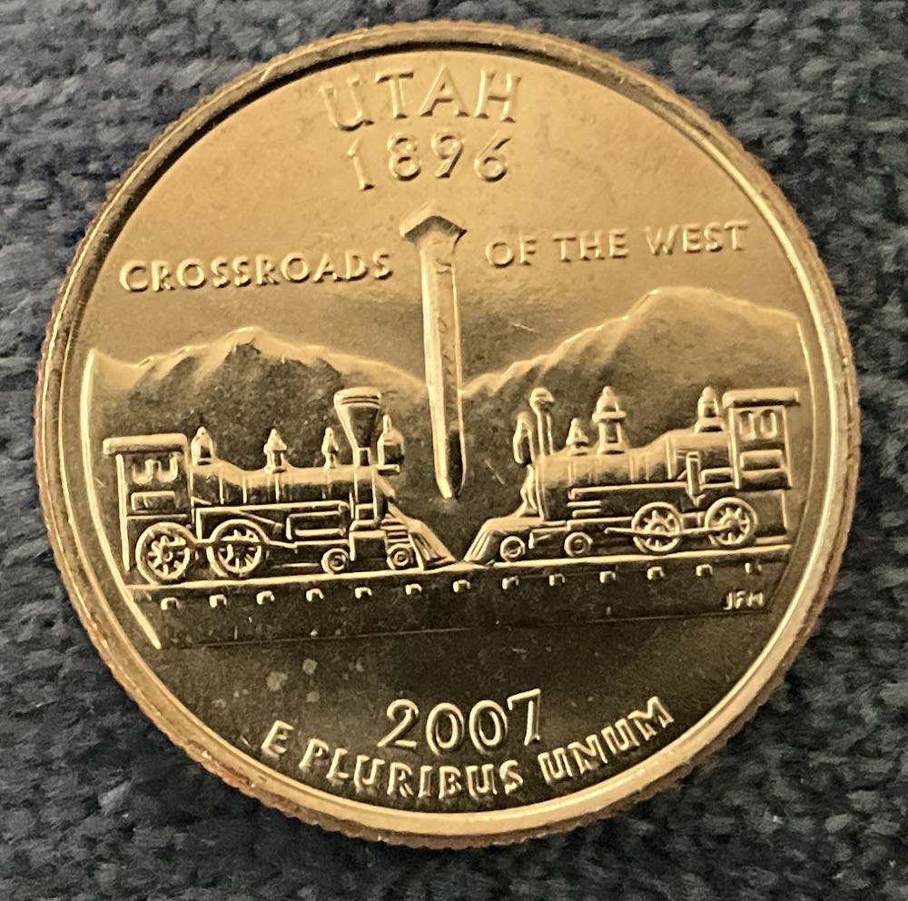 Washington Quarter 2007 D Utah  coin collectible - Main Image 2