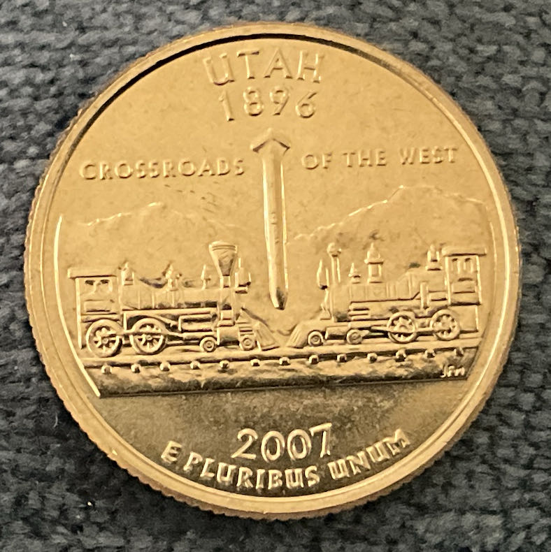 Washington Quarter 2007 D Utah  coin collectible - Main Image 2