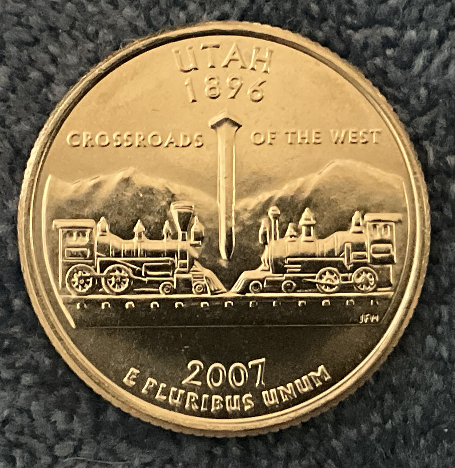 Washington Quarter 2007 D Utah  coin collectible - Main Image 2