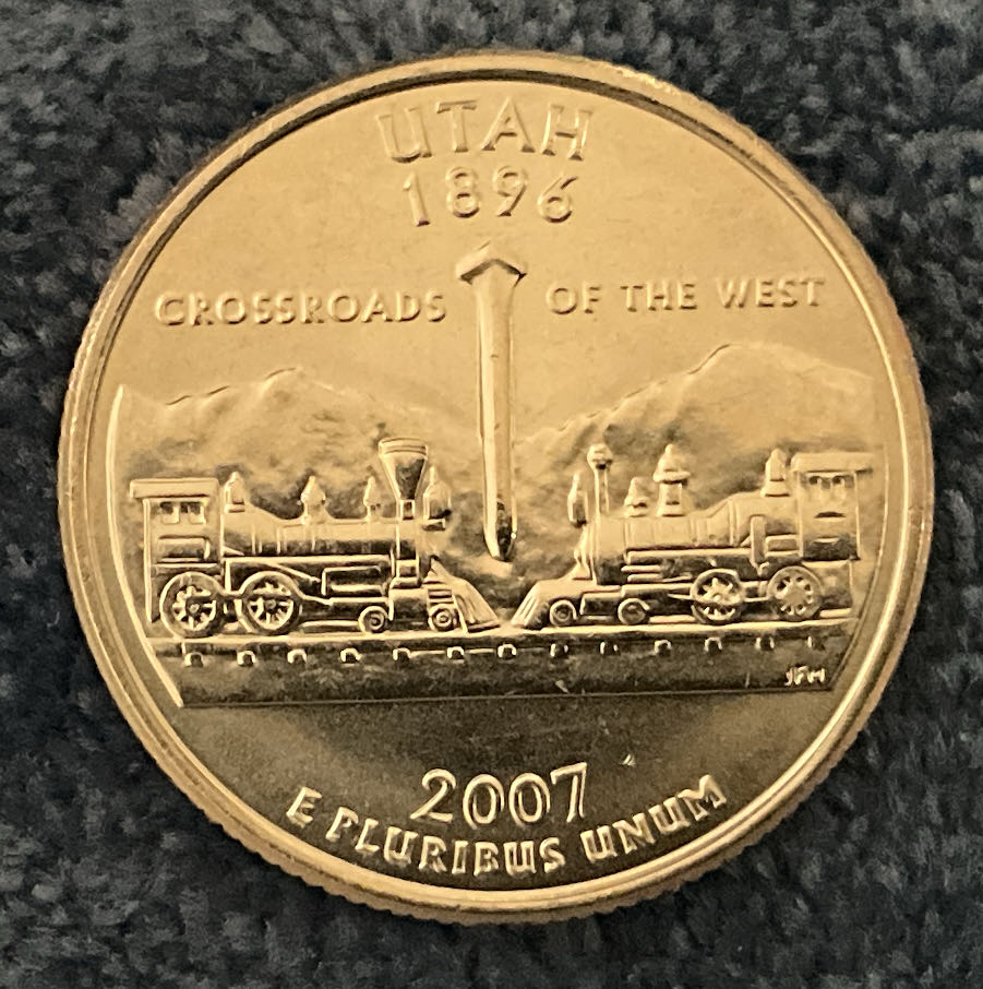 Washington Quarter 2007 D Utah  coin collectible - Main Image 2