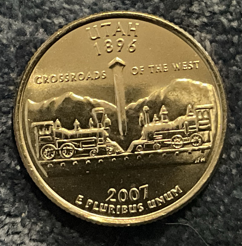 Washington Quarter 2007 D Utah  coin collectible - Main Image 2