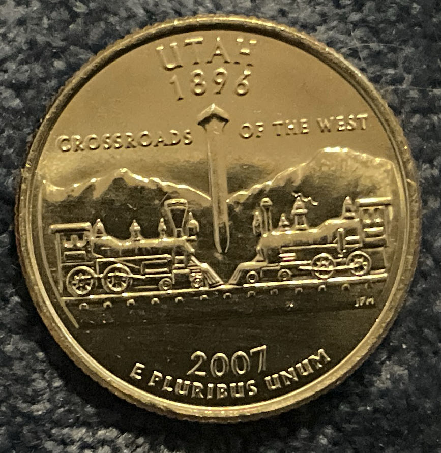 Washington Quarter 2007 D Utah  coin collectible - Main Image 2