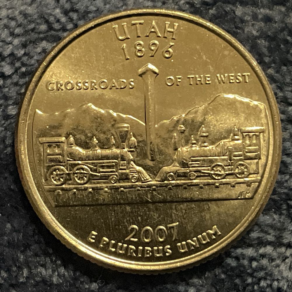 Washington Quarter 2007 D Utah  coin collectible - Main Image 2