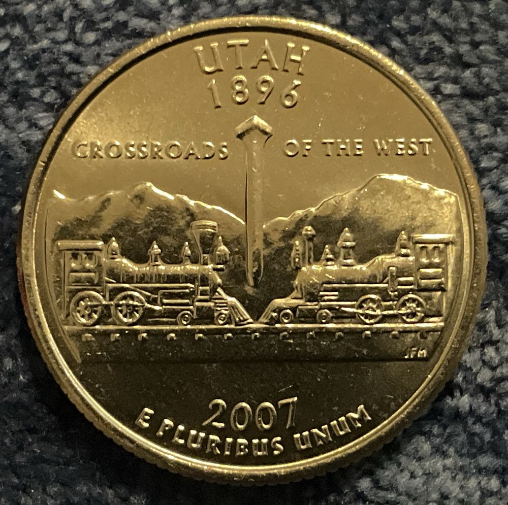 Washington Quarter 2007 D Utah  coin collectible - Main Image 2