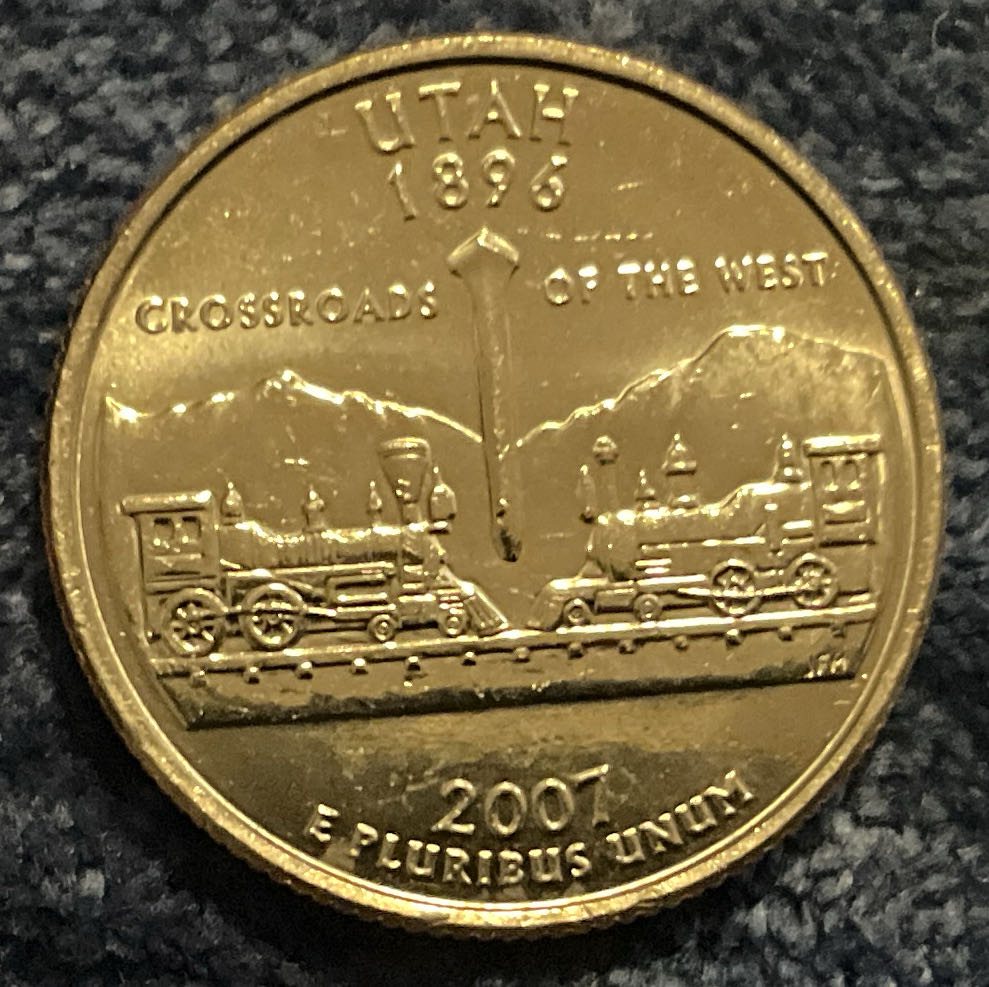 Washington Quarter 2007 D Utah  coin collectible - Main Image 2