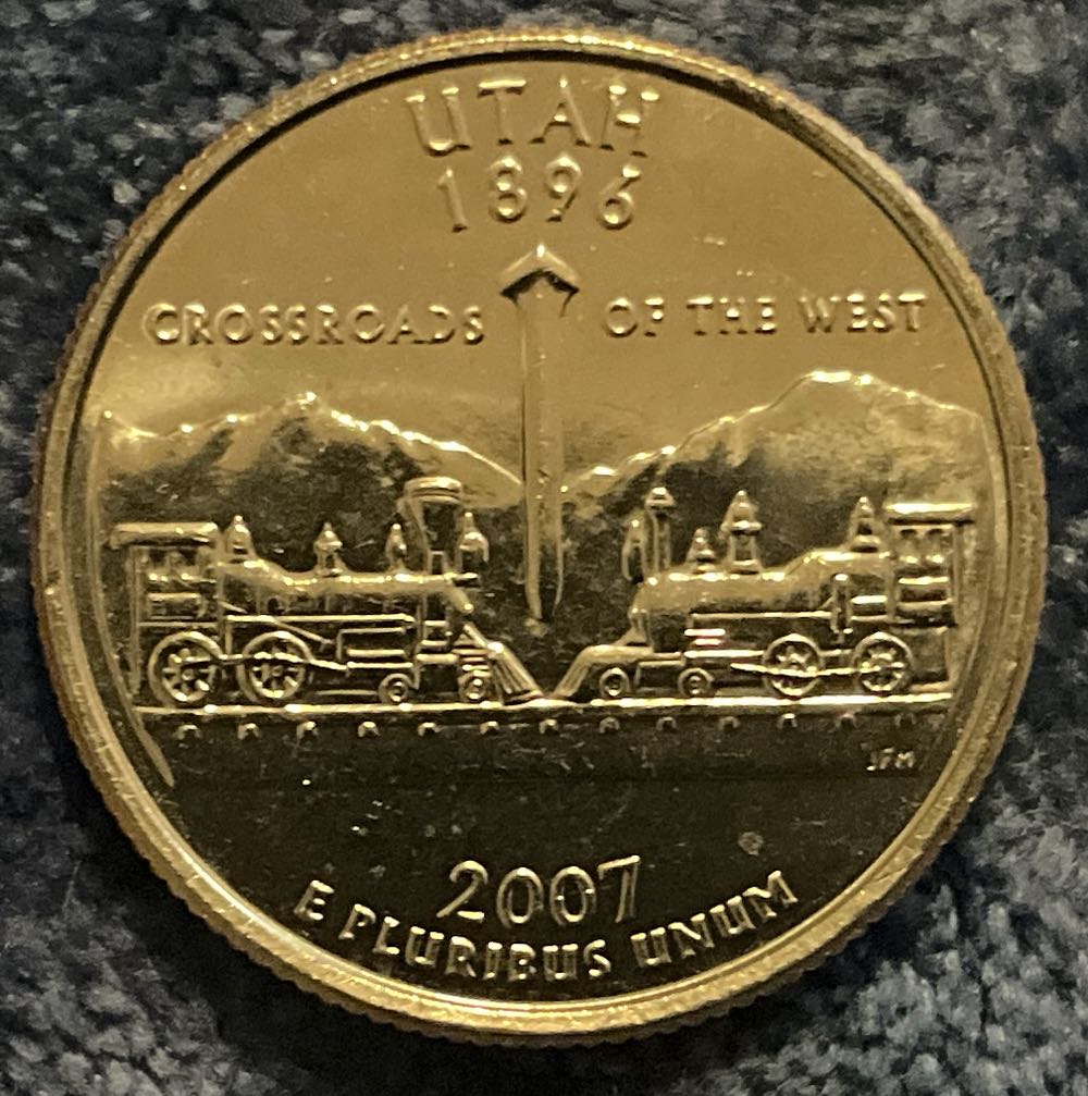 Washington Quarter 2007 D Utah  coin collectible - Main Image 2