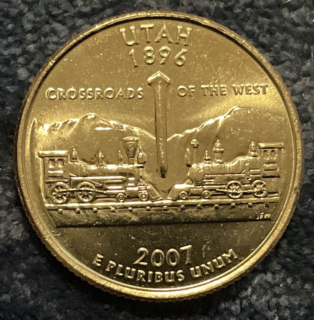 Washington Quarter 2007 D Utah  coin collectible - Main Image 2