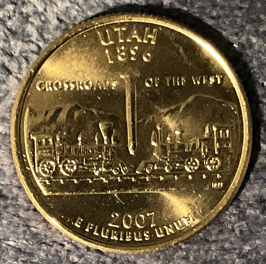 Washington Quarter 2007 D Utah  coin collectible - Main Image 2