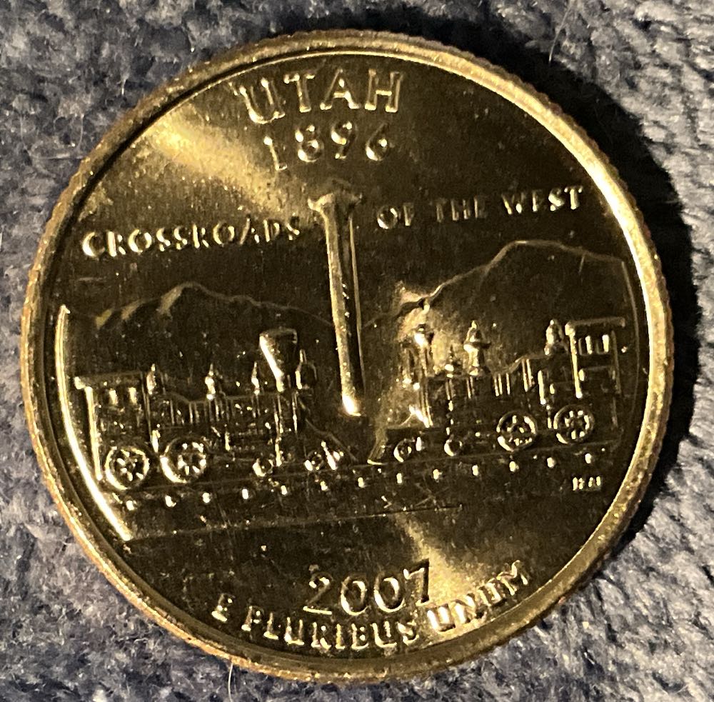 Washington Quarter 2007 D Utah  coin collectible - Main Image 2