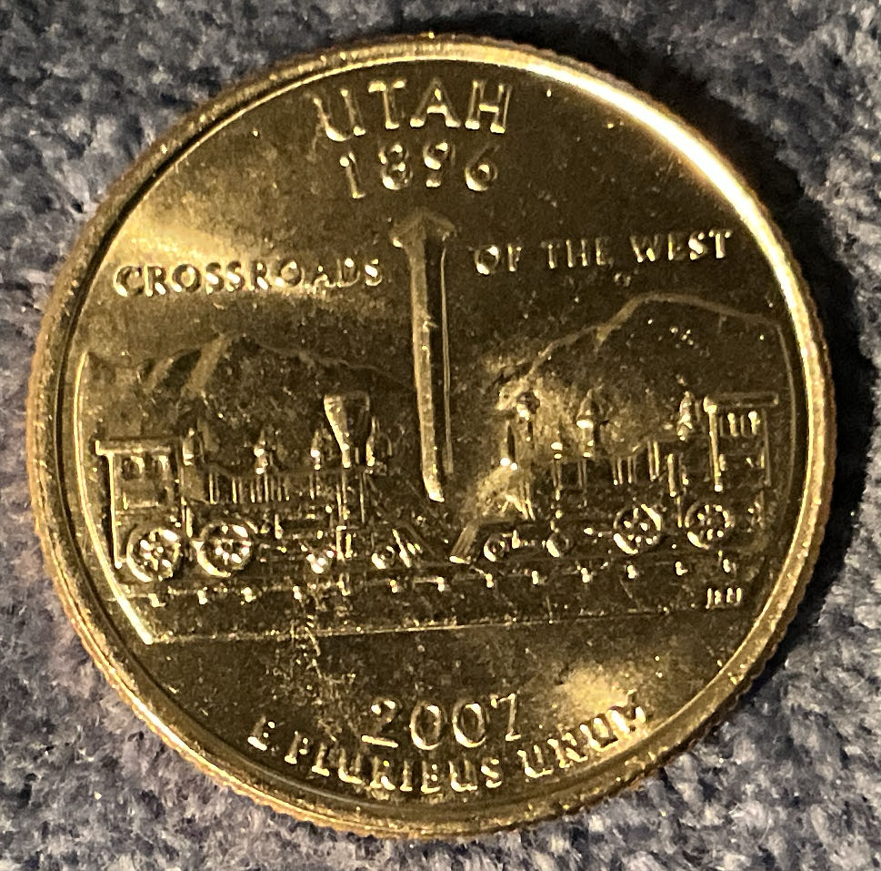 Washington Quarter 2007 D Utah  coin collectible - Main Image 2