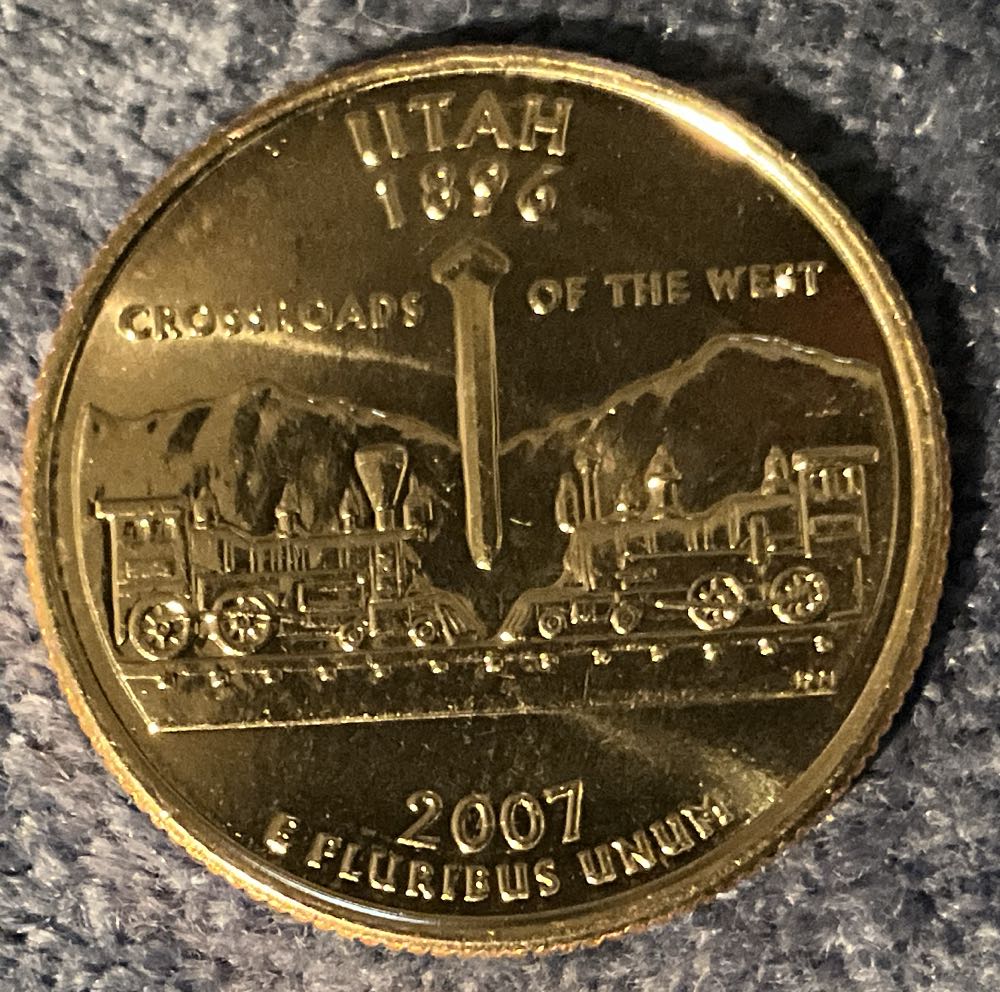 Washington Quarter 2007 D Utah  coin collectible - Main Image 2