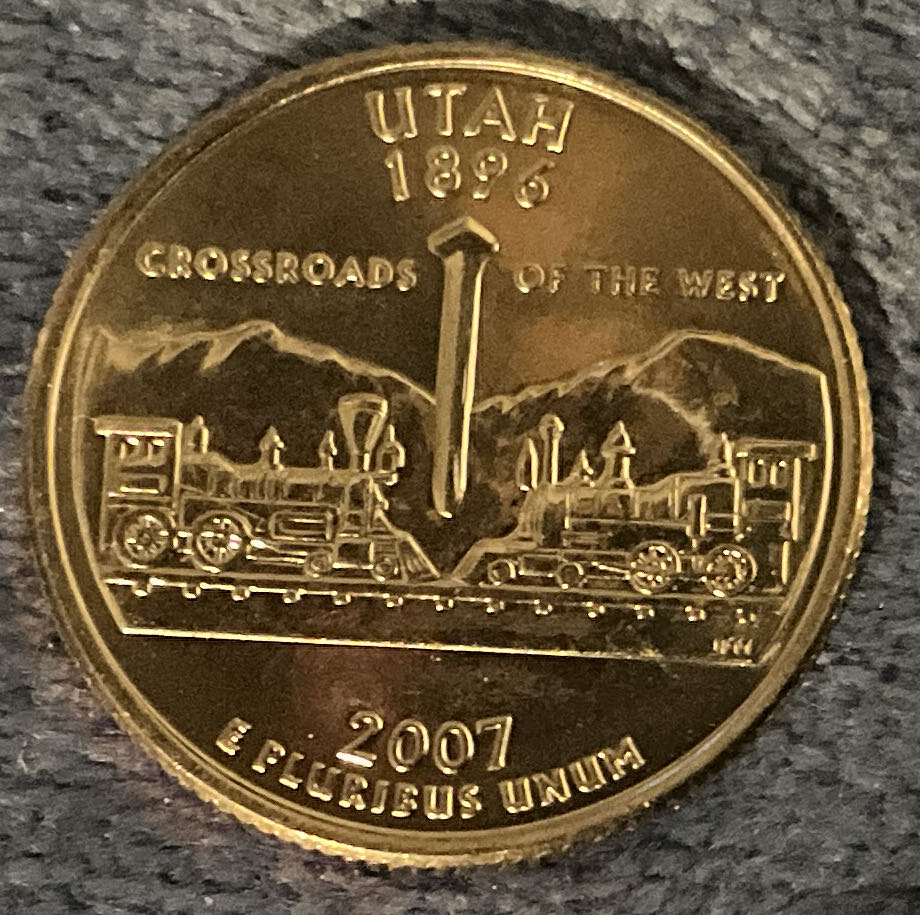Washington Quarter 2007 D Utah  coin collectible - Main Image 2